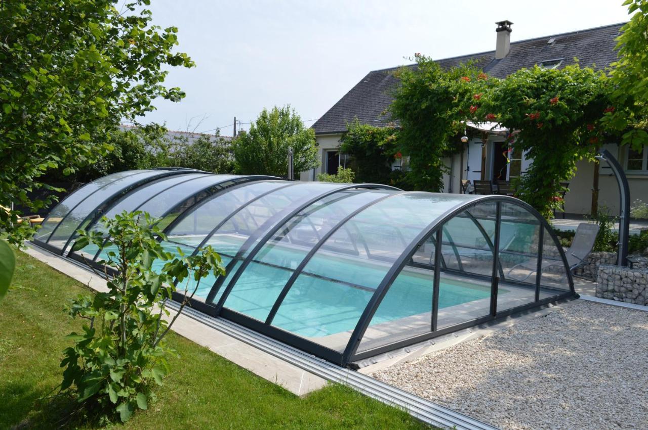 Au Coeur Du Bien-Etre, Chalet Avec Piscine Chauffee Et Couverte, Spa, Sauna, Massages Monteaux ภายนอก รูปภาพ