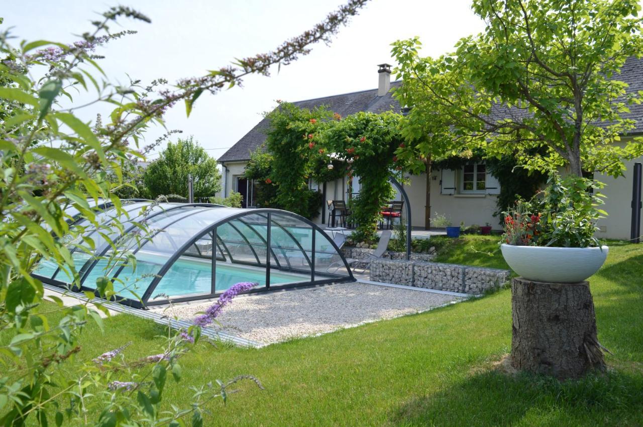 Au Coeur Du Bien-Etre, Chalet Avec Piscine Chauffee Et Couverte, Spa, Sauna, Massages Monteaux ภายนอก รูปภาพ