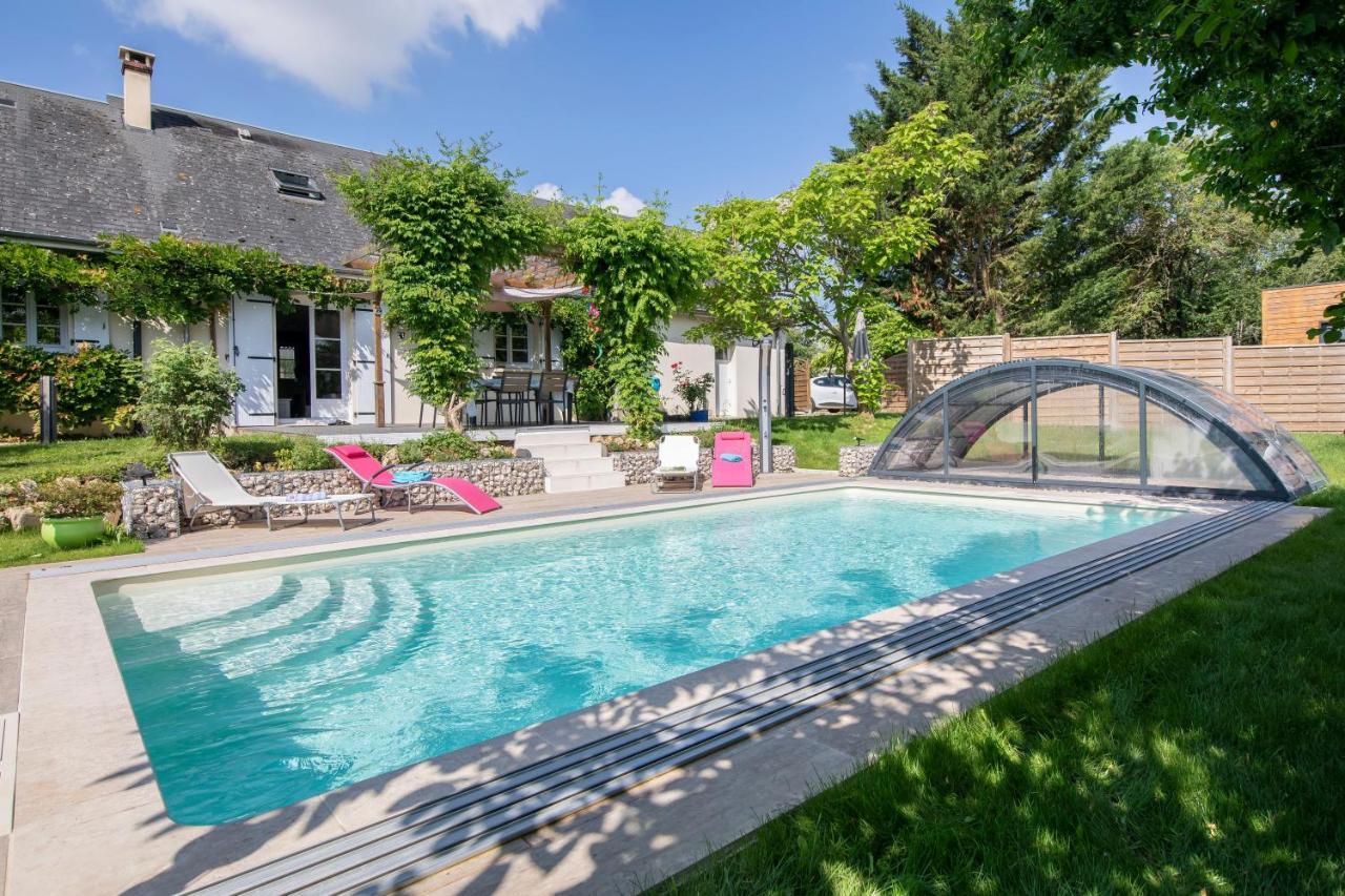 Au Coeur Du Bien-Etre, Chalet Avec Piscine Chauffee Et Couverte, Spa, Sauna, Massages Monteaux ภายนอก รูปภาพ