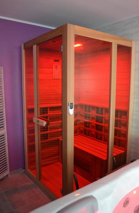 Au Coeur Du Bien-Etre, Chalet Avec Piscine Chauffee Et Couverte, Spa, Sauna, Massages Monteaux ภายนอก รูปภาพ